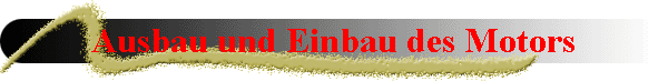 Ausbau und Einbau des Motors